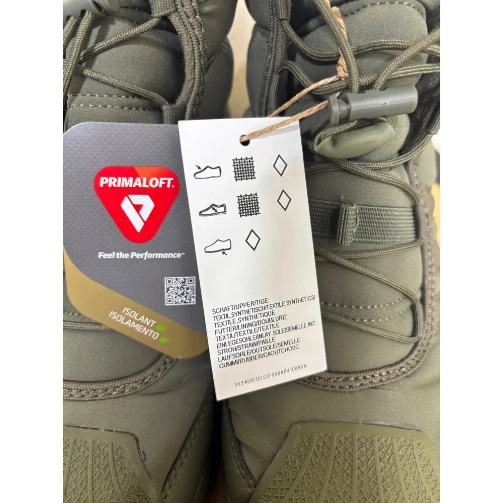 Adidas Kids 5.5 Superstar Boot J Olive Strata Green PrimaLoft Insulated IG2561